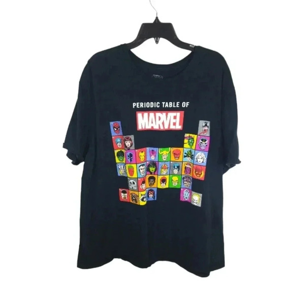 {Marvel} Periodic Table of Marvel Tshirt (3XL) - Picture 1 of 12